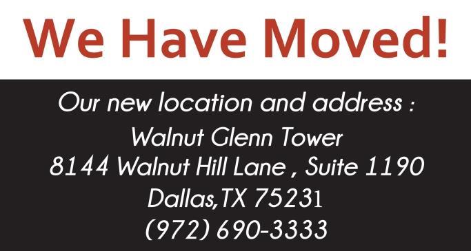 We Have a New Address! New Office Location in Dallas for Nacol Law Firm – Effective August 6, 2018